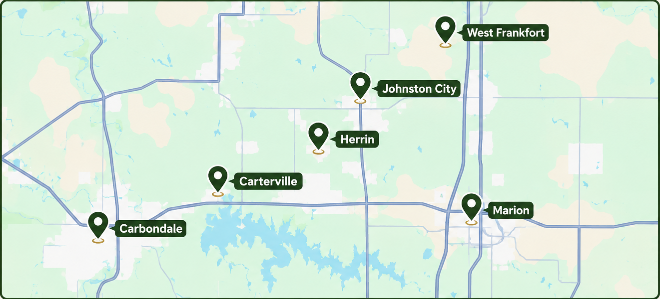 Service area map - Southern Illinois